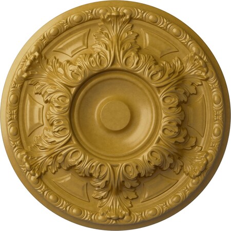 Ekena Millwork Granada Ceiling Medallion (Fits Canopies up to 7 1/8"), Hnd-Painted Iridescent Gold, 19"OD x 1 1/2"P CM19GAIGS